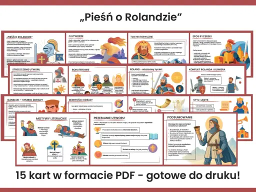 Pieśń o Rolandzie" streszczenie: heroiczna opowieść o rycerzach, honorze i wierności Bogu i ojczyźnie.