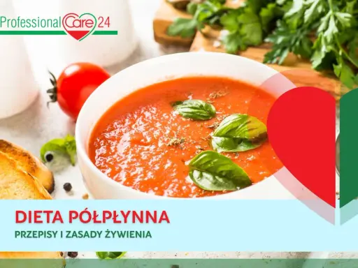 Aksamitny pomidorowy krem z bazylią, idealny na dietę półpłynną. Przepisy i zasady żywienia.