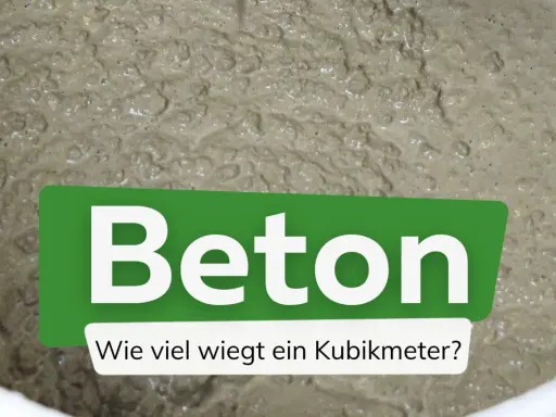 Frisch gemischter Beton. Die Frage: Wie viel wiegt ein Kubikmeter Beton?