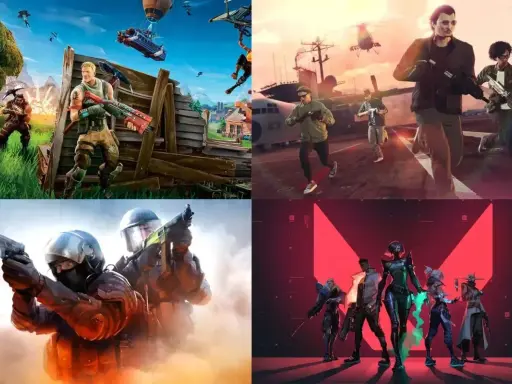 Fortnite, GTA, CS:GO i Valorant – cztery ikony gier, które definiują gatunek **gry survival multiplayer**.