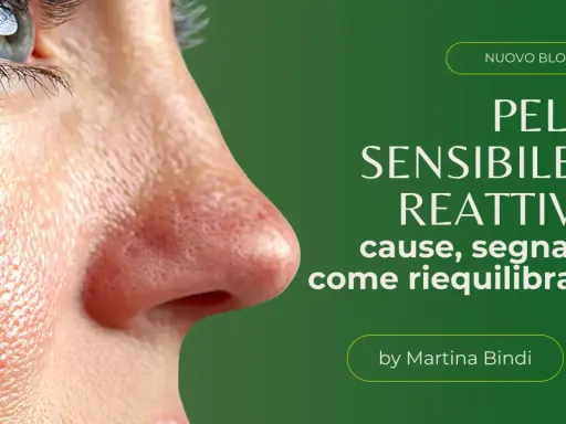 Primo piano di un volto con arrossamento su una guancia, evidenziando la pelle sensibile. La pelle è l'organo più esteso, e questo blog ne parla.