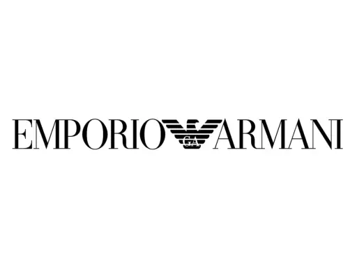 Logo Emporio Armani z orłem i inicjałami GA.