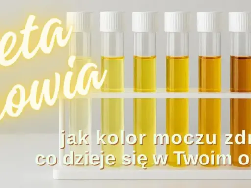 Paleta zdrowia: od jasnego do ciemnego żółty mocz w probówkach pokazuje, co dzieje się w organizmie.