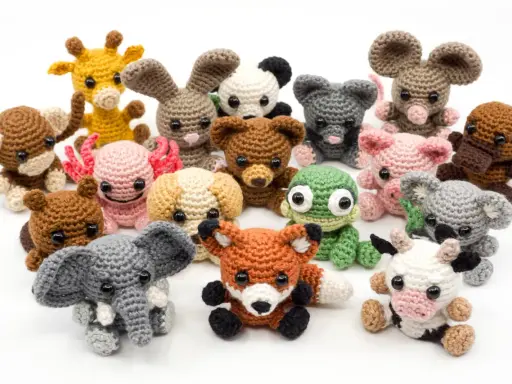Colección de adorables amigurumis de animales. ¡Encuentra patrones amigurumis gratis para descargar en español y crea tus propios peluches!