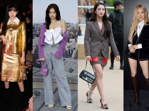 BLACKPINK members showcase diverse styles in a fashion montage, hinting at a potential Jennie Chanel campaign.