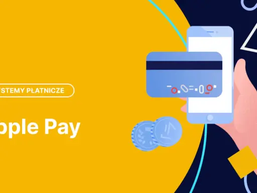 Czy Apple Pay jest bezpieczne? Grafika przedstawia telefon z kartą płatniczą i monetami, symbolizując łatwe i bezpieczne płatności.