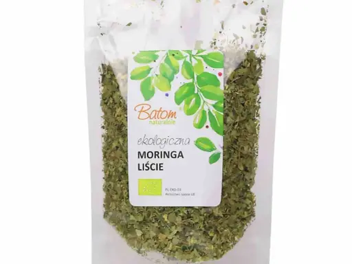 Ekologiczna moringa liście Batom. Dowiedz się, moringa co to za roślina i jakie ma właściwości.