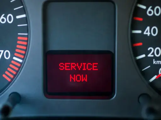 Kontrolka EPC świeci się, a na wyświetlaczu widnieje komunikat "SERVICE NOW". Czas na wizytę w serwisie, aby dowiedzieć się, co to jest EPC i rozwiązać problem.