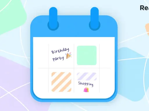 Un agenda pour iPhone, le meilleur agenda iPhone gratuit, avec des notes pour une fête d'anniversaire et du shopping.