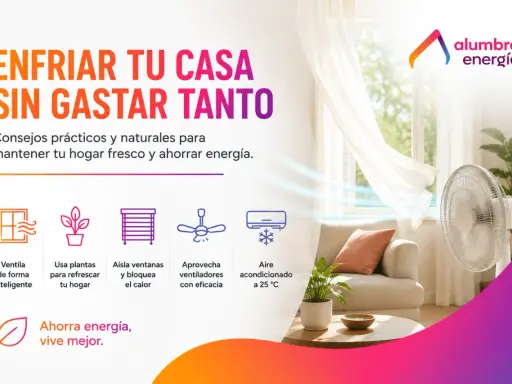 Consejos para enfriar tu casa sin gastar tanto: ventila, usa plantas, aísla ventanas, aprovecha ventiladores y usa aire acondicionado a 25°C.