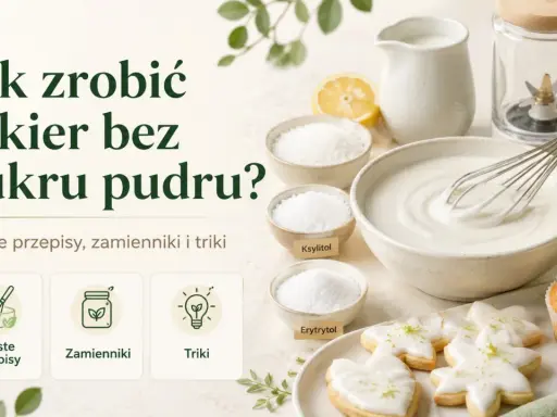 Jak zrobić lukier bez cukru pudru? Składniki: ksylitol, erytrytol, cytryna, mleko. Idealny do ciastek i babeczek.