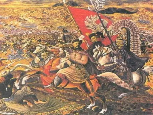 Bitwa pod Wiedniem: husaria triumfuje! Król Jan III Sobieski prowadzi wojska do zwycięstwa, rozbijając armię turecką.