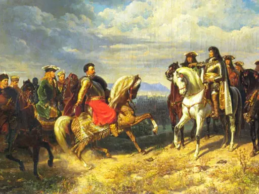 Jan III Sobieski na czele wojsk po bitwie pod Wiedniem. Ciekawostki o tym zwycięstwie odkrywają potęgę husarii.