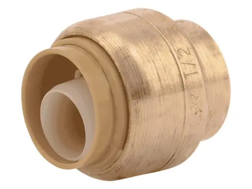 Bouchon 1/4 en laiton, un raccord de plomberie essentiel pour vos installations.