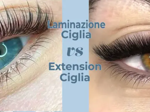 Occhi con ciglia laminate e ciglia extension. Scopri come allungare le ciglia in casa con questi trattamenti.