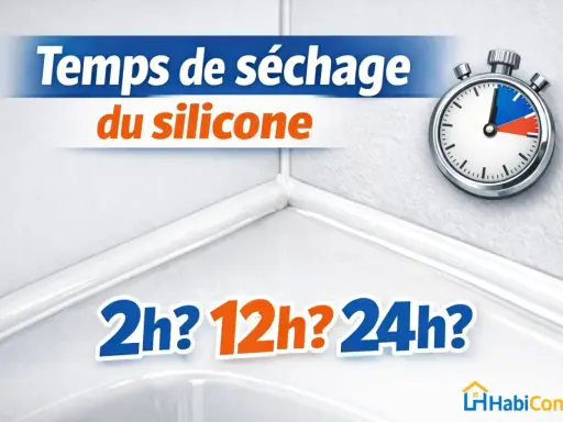 Temps de séchage du silicone : 2h, 12h ou 24h ? Un chronomètre indique le temps nécessaire pour que le joint silicone sèche.