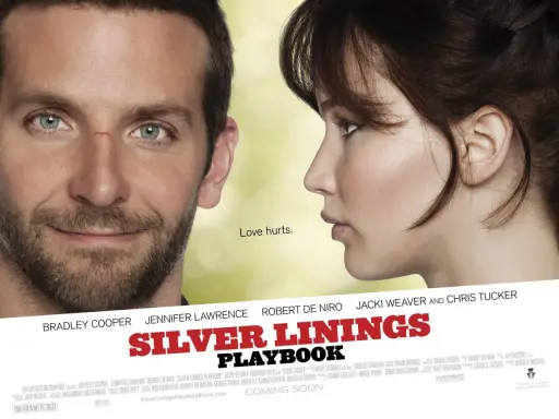 Bradley Cooper och Jennifer Lawrence i "Silver Linings Playbook". En film som visar att kärlek kan göra ont.