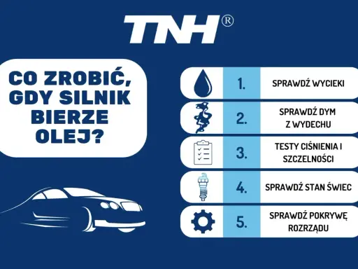 Co zrobić, gdy silnik bierze olej? Sprawdź wycieki, dym z wydechu, ciśnienie, świece i pokrywę rozrządu. Unikaj przepalonego oleju.
