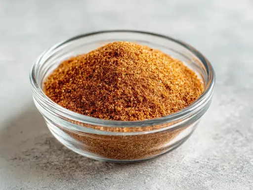 En skål med hemmagjord tacokrydda, perfekt för ditt nästa tacorecept.