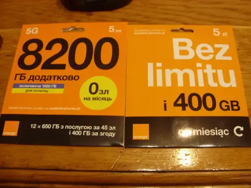 Oferty Orange: 8200 GB dodatkowo za 0 zł na miesiąc lub nielimitowany internet z 400 GB. Sprawdź, w jakiej sieci numer!