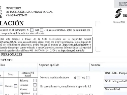 Formulario de jubilación. El objetivo es que me puedo jubilar con 65 años y 35 años cotizados.