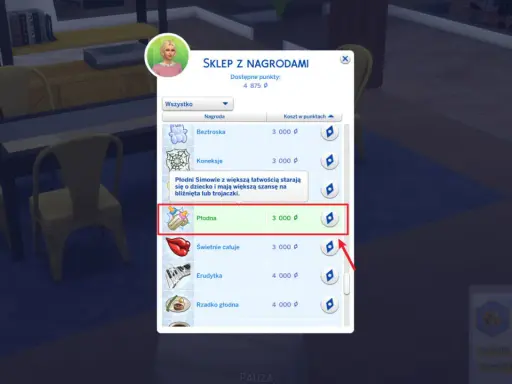 Chcesz wiedzieć, jak zrobić bliźniaki w The Sims 4? W sklepie z nagrodami kup "Płodna" za 3000 punktów, by zwiększyć szansę na wieloraczki.