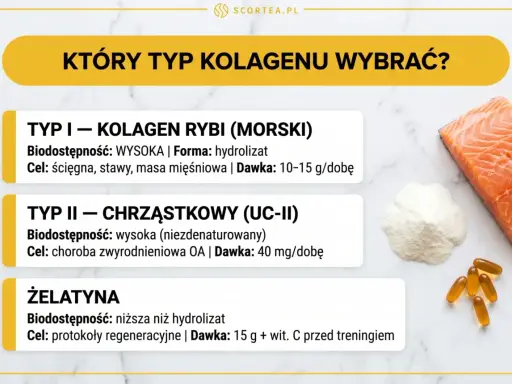 Który kolagen w proszku jaki najlepszy? Porównanie kolagenu rybiego, chrząstkowego i żelatyny.
