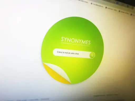 Le site Synonymes.fr, un synonyme de beauté pour le langage, propose une barre de recherche pour trouver des mots.