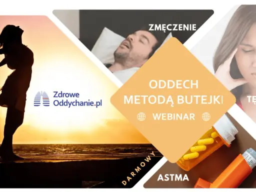 Webinar "Oddech metodą Buteyki" dla osób zmagających się ze zmęczeniem, dusznościami i astmą.