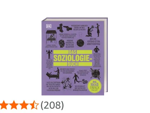 Das Soziologie-Buch erklärt komplexe Soziologie-Themen mit Illustrationen.