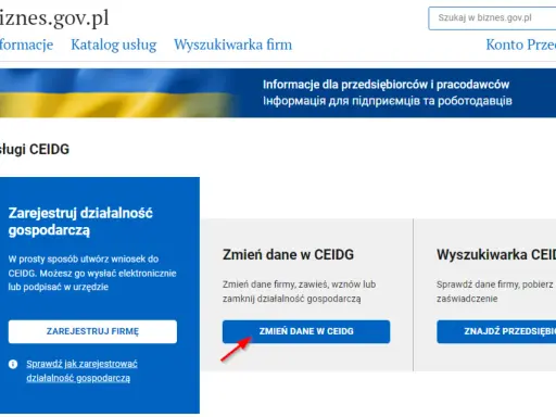 Jak sprawdzić czy firma istnieje CEIDG? Na stronie biznes.gov.pl znajdziesz wyszukiwarkę firm.