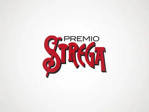 The words "PREMIO STREGA" in a stylized red font with a black outline on a white background.