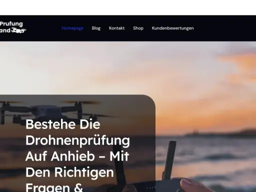 Drohnenprüfung Deutschland: Hier lernst du alles für deinen kleinen drohnenführerschein. Bestehe die Prüfung auf Anhieb mit den richtigen Fragen.