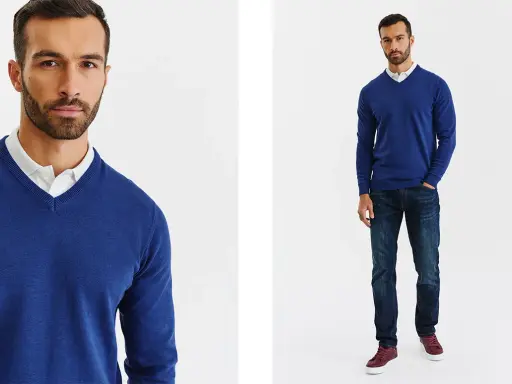 V-neck: Co pod sweter z dekoltem w serek? Sekrety stylizacji.