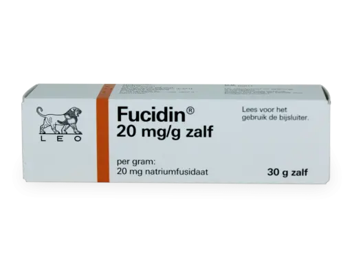 Opakowanie maści Fucidin 20 mg/g z logo LEO.
