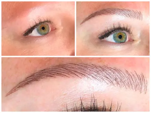 Ojos con mirada impactante y cejas perfectas gracias al microblading.