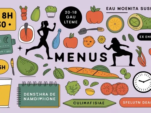 Menus pour perdre 5 kilos en 1 mois : fruits, légumes, sport et eau.