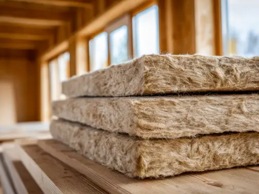 Pannelli isolanti naturali, un esempio di cos'è la bioedilizia: materiali sostenibili per un futuro più verde.
