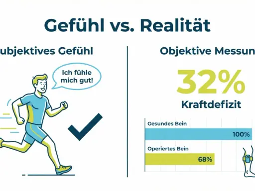 Läufer fühlt sich gut, doch die Leistungsdiagnostik zeigt ein Kraftdefizit von 32%. Die Kosten für solche Analysen sind oft gut investiert.