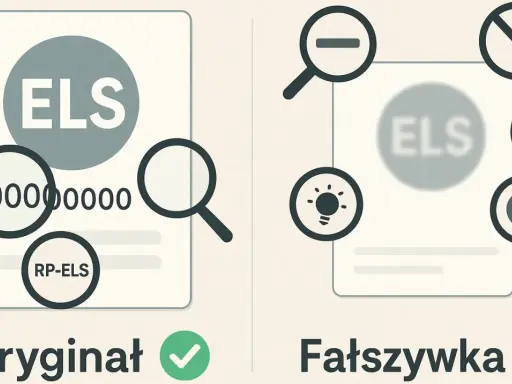 Oryginał vs. fałszywka: jak zrobić legit check? Porównanie cech dokumentu, w tym numeru RP-ELS, pod lupą i w świetle UV.