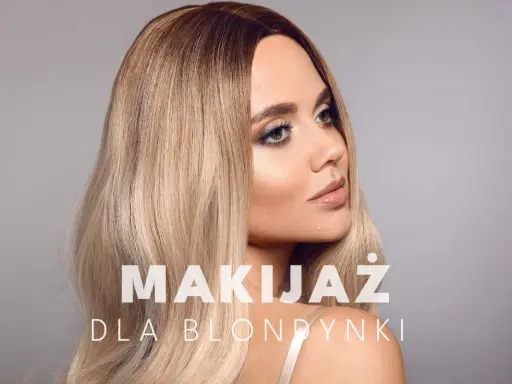 Piękna blondynka z subtelnym makijażem. Idealne kolory dla blondynek podkreślające urodę.