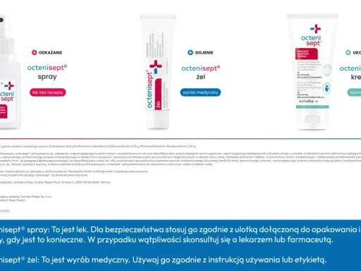 Octenisept spray i żel do odkażania ran. Domowe sposoby na dezynfekcję i gojenie.