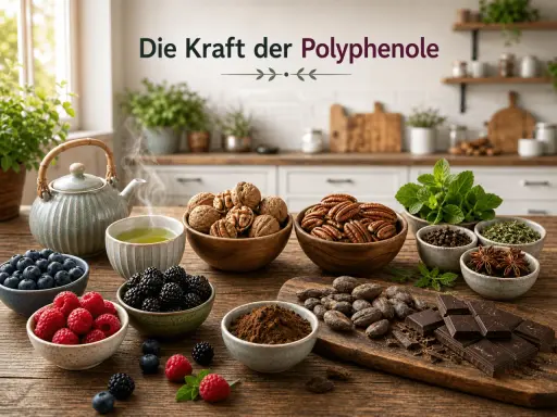 Früchte, Nüsse, Kakao und Kräuter: Die Polyphenole Wirkung ist vielfältig. Genießen Sie die Kraft der Natur!