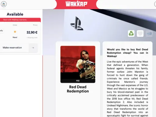 Gra Red Dead Redemption na PS5 dostępna w Wakkap za 32,90€. Przeżyj epicką przygodę na Dzikim Zachodzie.