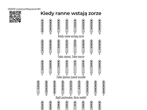 Kiedy ranne wstają zorze nuty: Zagraj na piano, gitarze, organach!