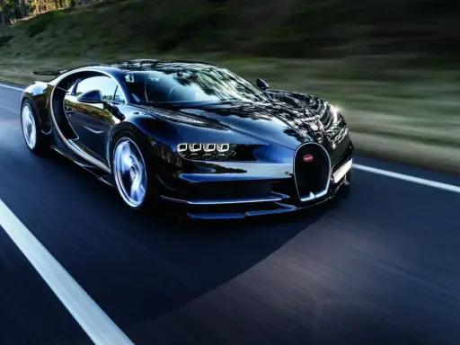 Bugatti Chiron: 100 litrów baku. Jak szybko znika paliwo?