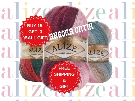 Kup 15 motków włóczki Alize Angora Gold i otrzymaj 3 gratis! Idealna na zimowe projekty.
