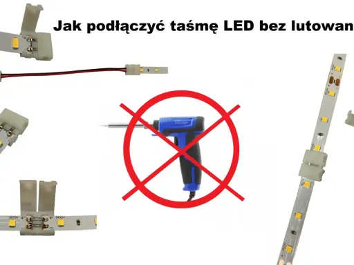 Jak podłączyć taśmę LED bez zasilacza? Zobacz proste klipsy do łączenia taśm LED bez lutowania. Szybko i łatwo!