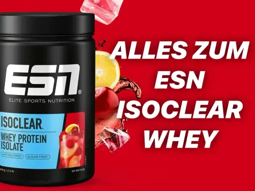 ESN Isoclear Whey Protein Isolate: Der Unterschied liegt in der Reinheit. Erfrischend, laktose- und zuckerfrei.