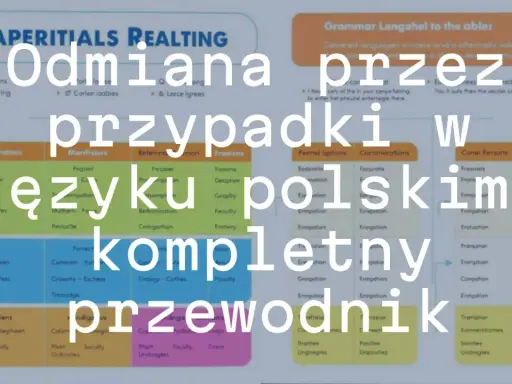 Odmiana przez przypadki w języku polskim: kompletny przewodnik.